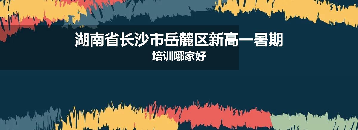 湖南省长沙市岳麓区新高一暑期培训哪家好