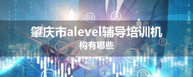 肇庆市alevel辅导培训机构有哪些