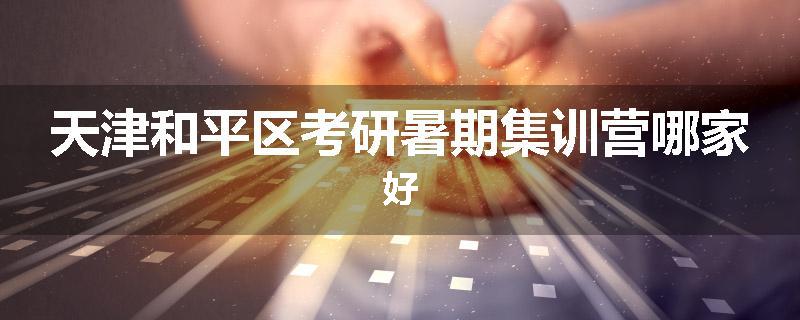 天津和平区考研暑期集训营哪家好