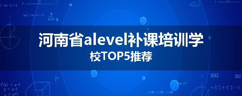 河南省alevel补课培训学校TOP5推荐
