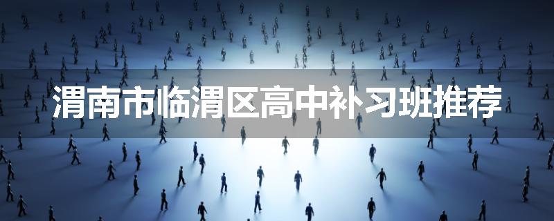 渭南市临渭区高中补习班推荐