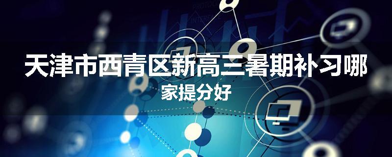 天津市西青区新高三暑期补习哪家提分好