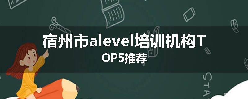 宿州市alevel培训机构TOP5推荐