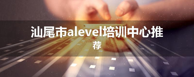汕尾市alevel培训中心推荐