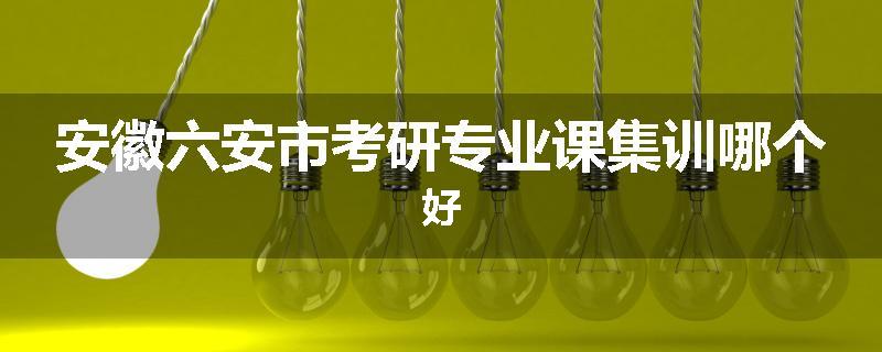 安徽六安市考研专业课集训哪个好
