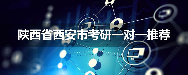陕西省西安市考研一对一推荐