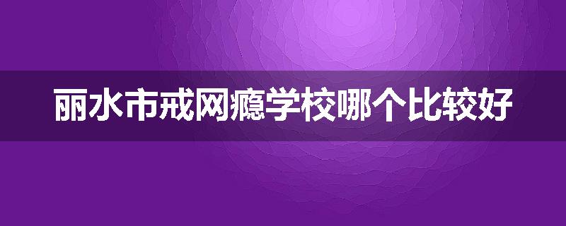 丽水市戒网瘾学校哪个比较好