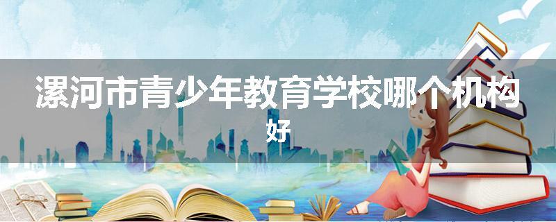 漯河市青少年教育学校哪个机构好