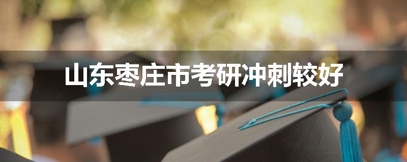 山东枣庄市考研冲刺较好