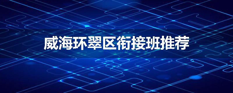 威海环翠区衔接班推荐