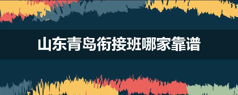 山东青岛衔接班哪家靠谱