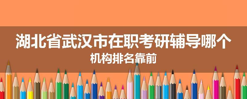 湖北省武汉市在职考研辅导哪个机构排名靠前
