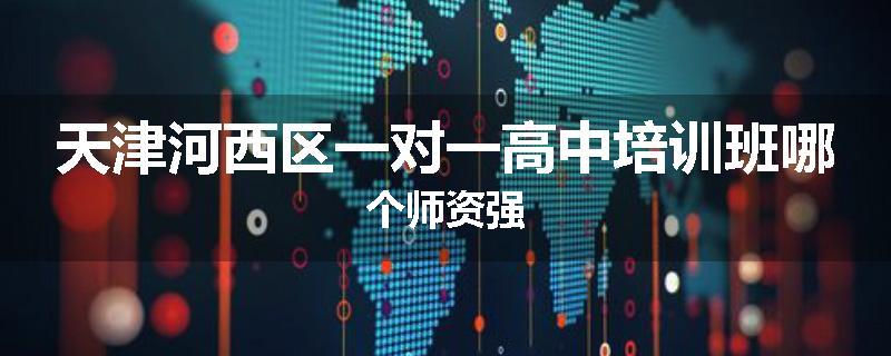 天津河西区一对一高中培训班哪个师资强