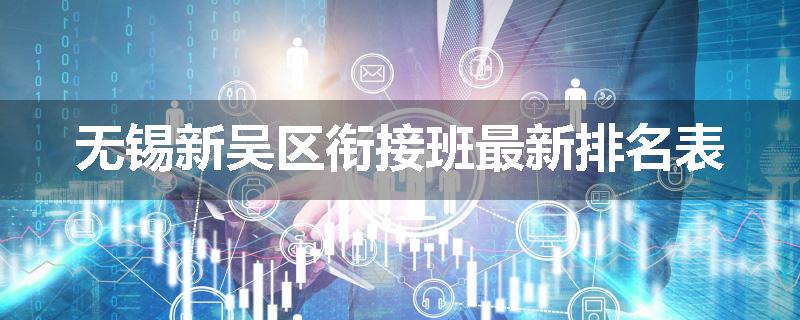 无锡新吴区衔接班最新排名表