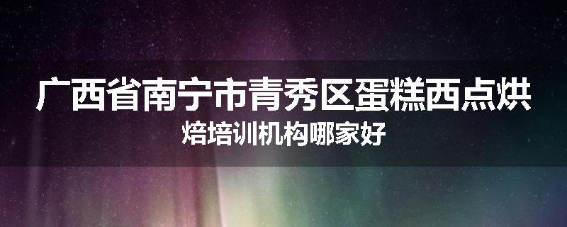 广西省南宁市青秀区蛋糕西点烘焙培训机构哪家好