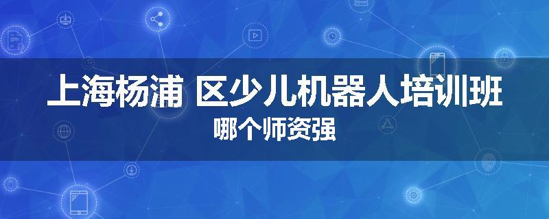 上海杨浦 区少儿机器人培训班哪个师资强