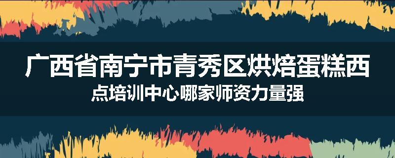 广西省南宁市青秀区烘焙蛋糕西点培训中心哪家师资力量强