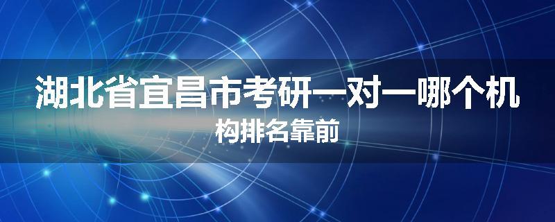 湖北省宜昌市考研一对一哪个机构排名靠前
