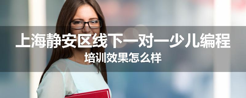 上海静安区线下一对一少儿编程培训效果怎么样