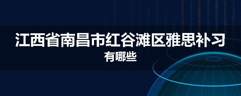 江西省南昌市红谷滩区雅思补习有哪些