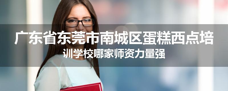 广东省东莞市南城区蛋糕西点培训学校哪家师资力量强