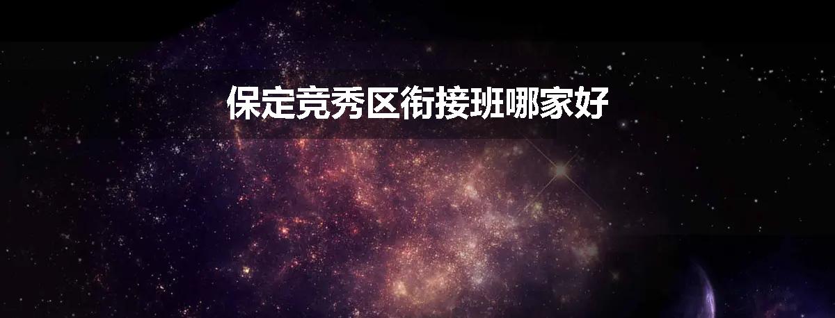 保定竞秀区衔接班哪家好
