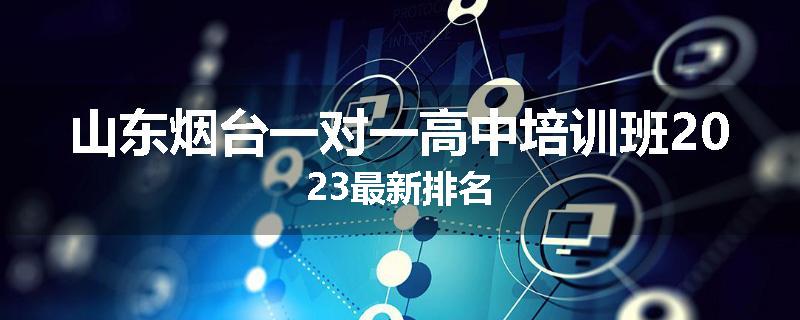 山东烟台一对一高中培训班2023最新排名