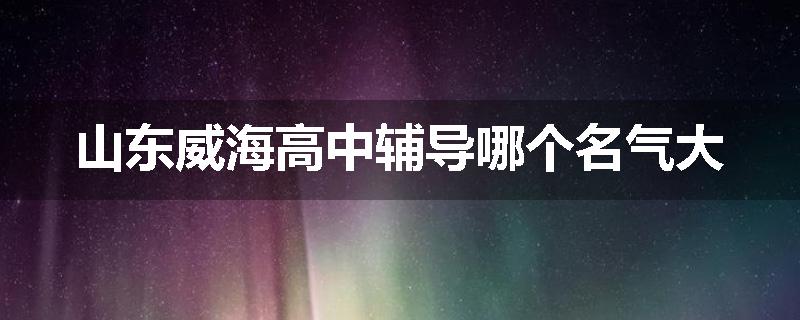山东威海高中辅导哪个名气大
