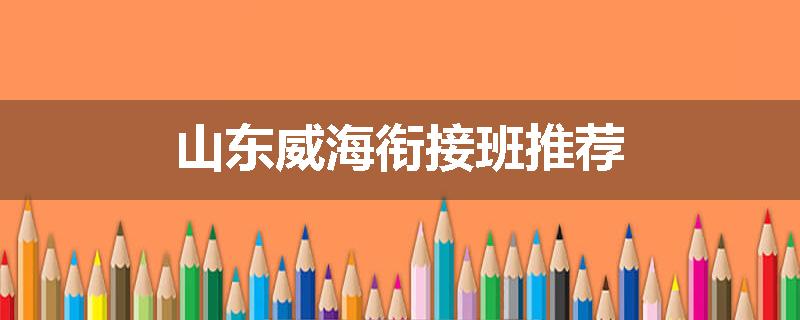 山东威海衔接班推荐