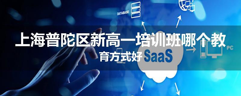 上海普陀区新高一培训班哪个教育方式好