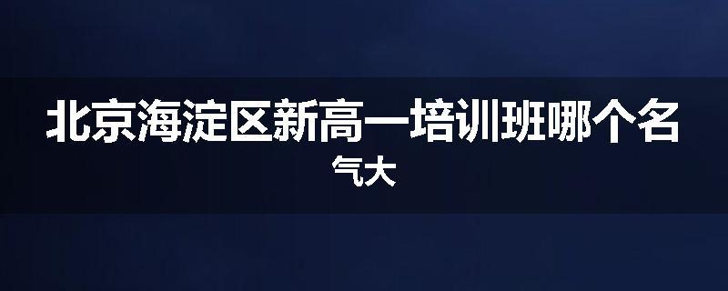 北京海淀区新高一培训班哪个名气大