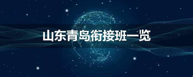 山东青岛衔接班一览