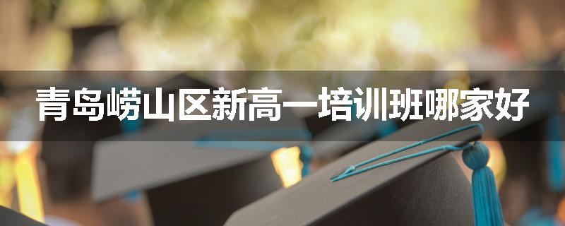 青岛崂山区新高一培训班哪家好