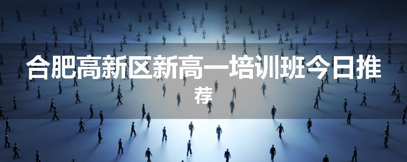 合肥高新区新高一培训班今日推荐