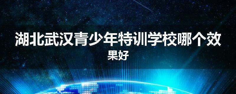 湖北武汉青少年特训学校哪个效果好