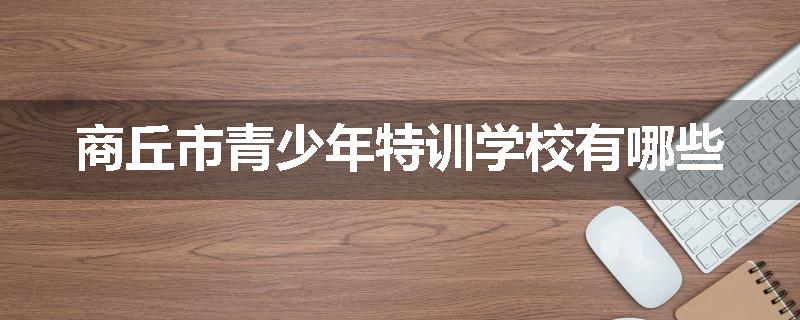 商丘市青少年特训学校有哪些