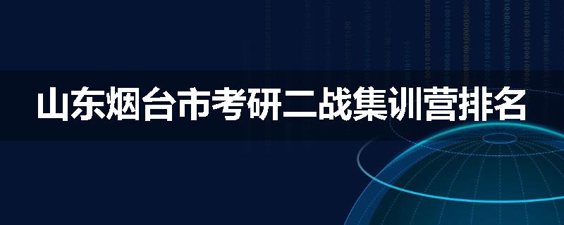 山东烟台市考研二战集训营排名