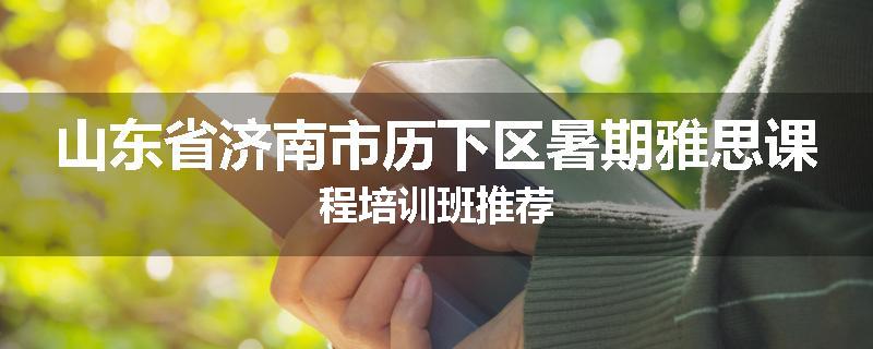 山东省济南市历下区暑期雅思课程培训班推荐