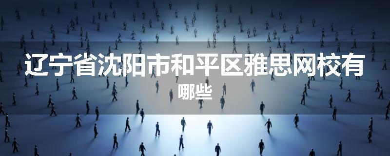 辽宁省沈阳市和平区雅思网校有哪些