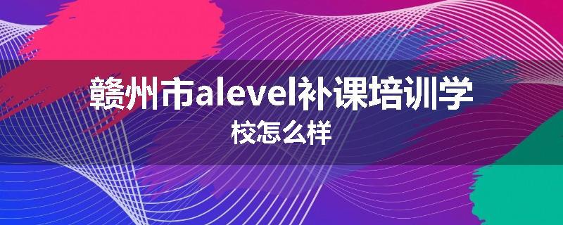 赣州市alevel补课培训学校怎么样