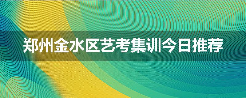 郑州金水区艺考集训今日推荐