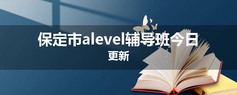 保定市alevel辅导班今日更新