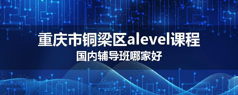 重庆市铜梁区alevel课程国内辅导班哪家好