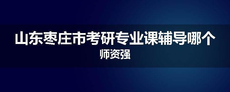 山东枣庄市考研专业课辅导哪个师资强