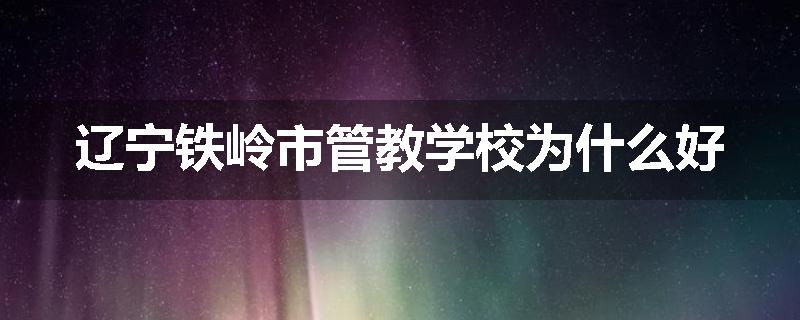 辽宁铁岭市管教学校为什么好