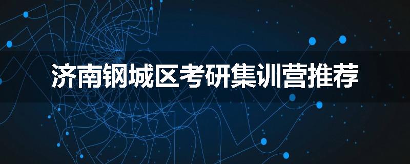 济南钢城区考研集训营推荐
