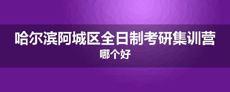 哈尔滨阿城区全日制考研集训营哪个好