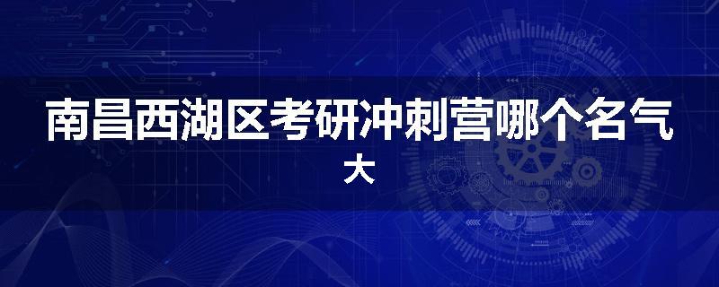 南昌西湖区考研冲刺营哪个名气大