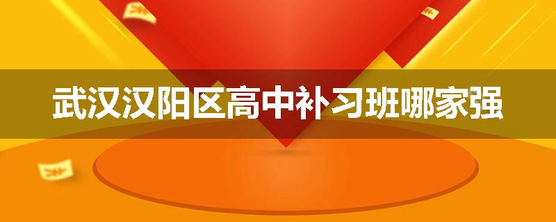 武汉汉阳区高中补习班哪家强