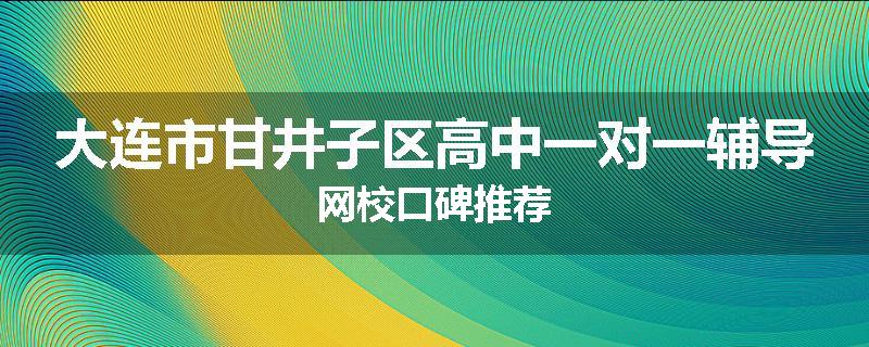 大连市甘井子区高中一对一辅导网校口碑推荐